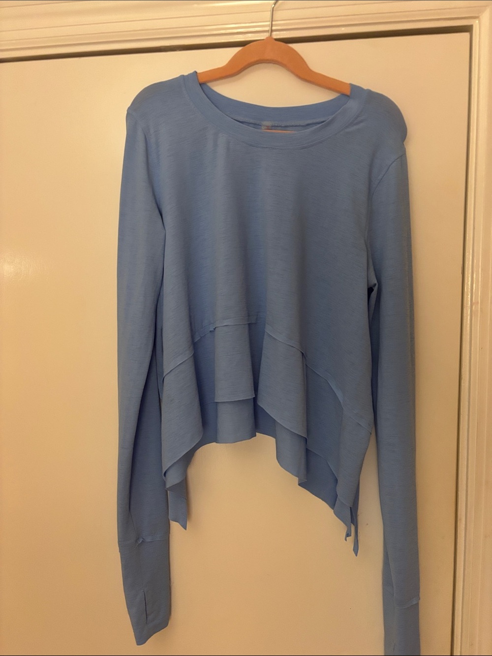 Free People Movement light blue activewear long sleeve